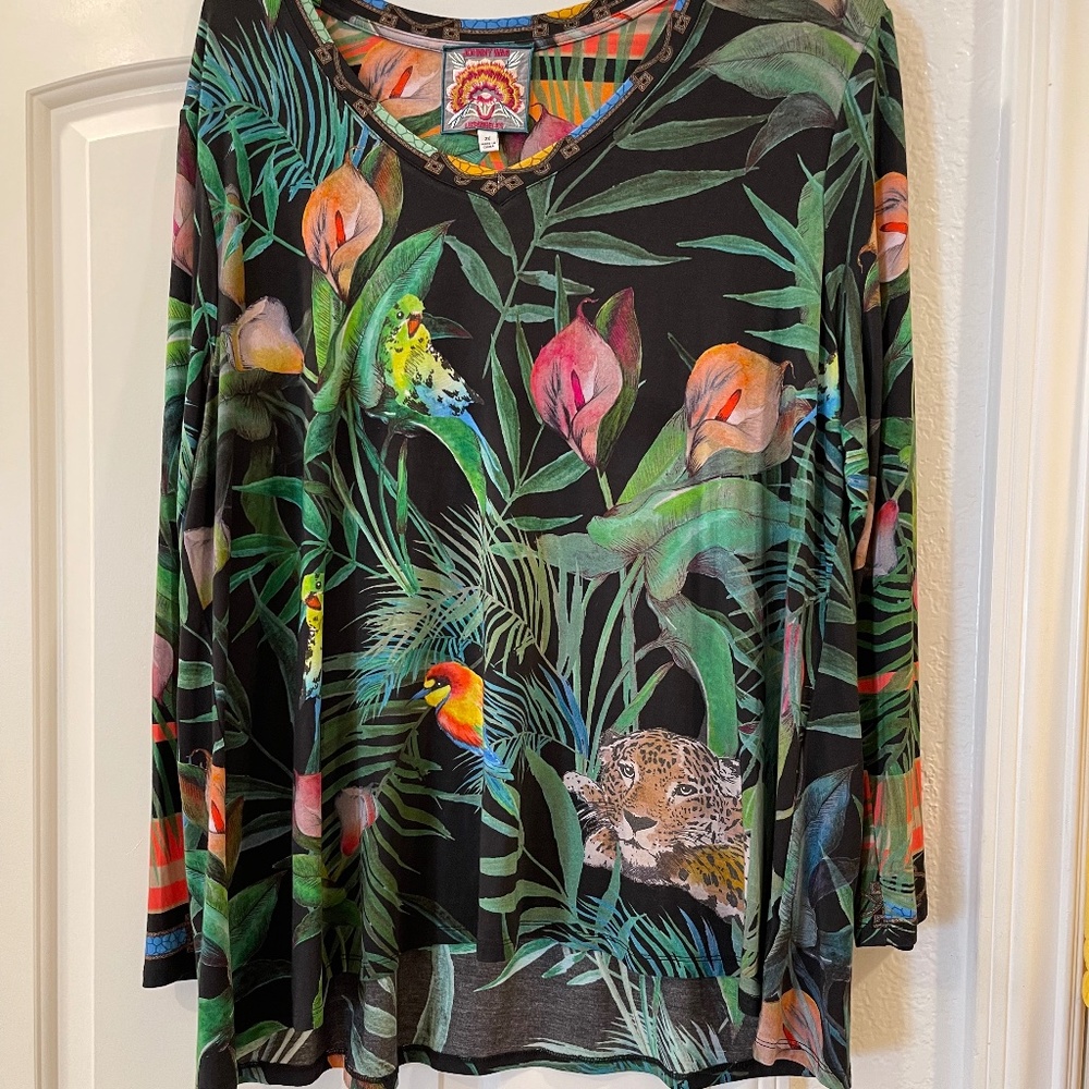 Johnny Was Plus-Size Swing Tee